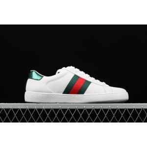 Gucci Ace Low-Top Sneaker White with Green and Red