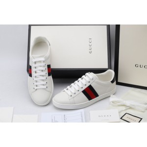 Gucci Ace Low-Top Sneaker White with Blue and Red