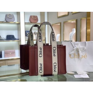 Kitlife Chloe Woody Tote Bag Full Leather Dark Brwon