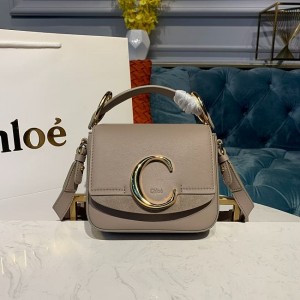 Kitlife Chloe C Double Carry Bag In Shiny & Suede Calfskin 
