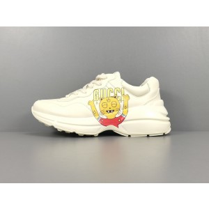 Gucci Rhyton Sneaker White with Logo Tiger