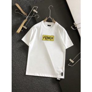 Fendi Short Sleeve T-shirt White/Black