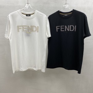 Fendi Short Sleeve T-shirt Black/White