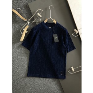 Fendi  short sleeves short T - Blue / White Cream