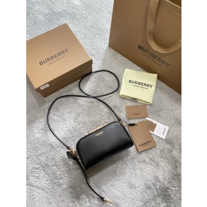 Burberry cross-body black leather bag