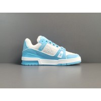 LV Trainer Low White Sky Blue