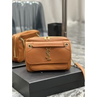 YSL Saint Laurent NIKI camera chain shoulder brown bag